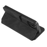 DG.MING Retro Style Leather Folio Flip Phone Cover with Wallet Stand Design for iPhone 13 mini 5.4 inch