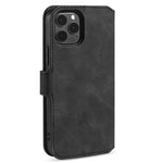 DG.MING Wallet Stand Design Retro Style Full Protection Leather Cover with Strap for iPhone 13 Pro 6.1 inch