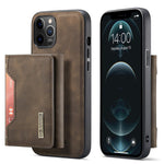 DG.MING M2-serien forbedret magnetisk, aftageligt cover med fire hjørner, 8 kortlommer, trådløs opladning og hybridstativ til iPhone 13 Pro Max 6,7 tommer
