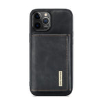DG.MING M1 Series Telefoncover PU + TPU + PC Bagcover med Magnetisk Tredobbelt Pung Kickstand til iPhone 13 mini 5.4 tommer
