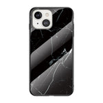 Marble Design Tempered Glass Anti-Scratch Shockproof Cover for iPhone 13 mini 5.4 inch