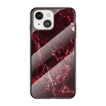 Marble Design Tempered Glass Anti-Scratch Shockproof Cover for iPhone 13 mini 5.4 inch