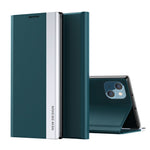 Strong Magnet Leather with PC Inner Folio Flip Plated Stand Case for iPhone 13 mini 5.4 inch