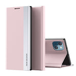 Strong Magnet Leather with PC Inner Folio Flip Plated Stand Case for iPhone 13 mini 5.4 inch