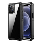Full-Body Protection Shock Absorption PC Cover Built-in PET Screen Protector for iPhone 13 6.1 inch