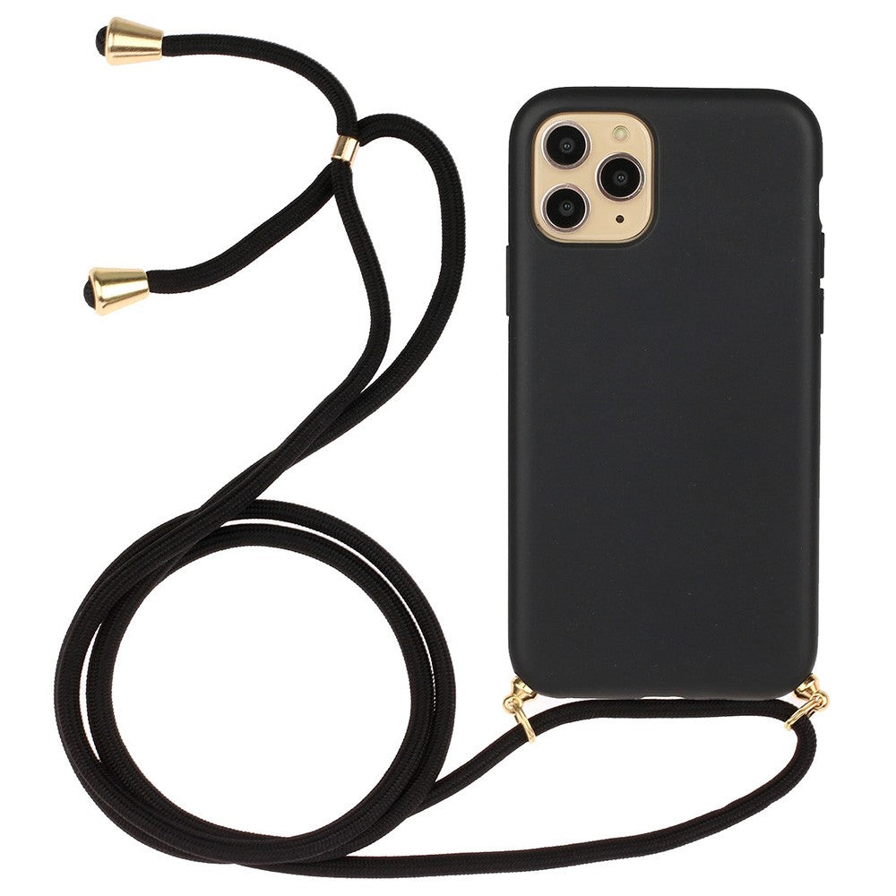 Eco Friendly Phone Case for iPhone 13 6.1 inch, Soft TPU + Wheat Straw Cover with Multi-function Strap