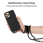 Eco Friendly Phone Case for iPhone 13 6.1 inch, Soft TPU + Wheat Straw Cover with Multi-function Strap