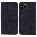 Imprint Flower Design PU Leather Flip Wallet Bookstyle Magnetic Stand Protection Cover for iPhone 13 Pro Max 6.7 inch
