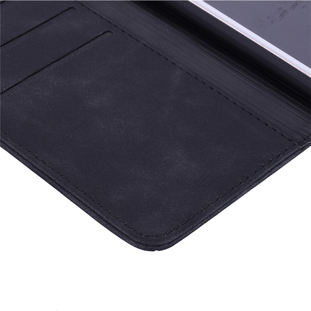 Imprint Flower Design PU Leather Flip Wallet Bookstyle Magnetic Stand Protection Cover for iPhone 13 Pro Max 6.7 inch