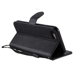 For iPhone 7 4.7 inch / 8 4.7 inch / SE (2020) / SE (2022) Case Solid Color Leather Mobile Cover Wallet Stand with Strap