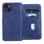 For iPhone 13 Leather Case with 10 Card Holder Phone Cover Stand