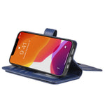 For iPhone 13 Leather Case with 10 Card Holder Phone Cover Stand