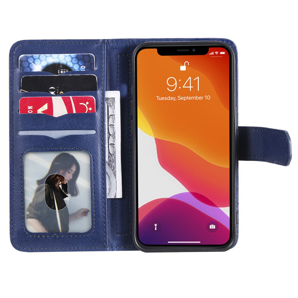 For iPhone 13 Leather Case with 10 Card Holder Phone Cover Stand