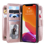 For iPhone 13 Leather Case with 10 Card Holder Phone Cover Stand
