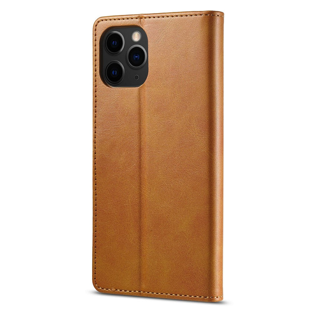 LC.IMEEKE Shockproof PU Leather Phone Shell with Stand Wallet Design for iPhone 13 Pro Max 6.7 inch