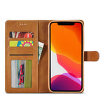 LC.IMEEKE Shockproof PU Leather Phone Shell with Stand Wallet Design for iPhone 13 Pro Max 6.7 inch