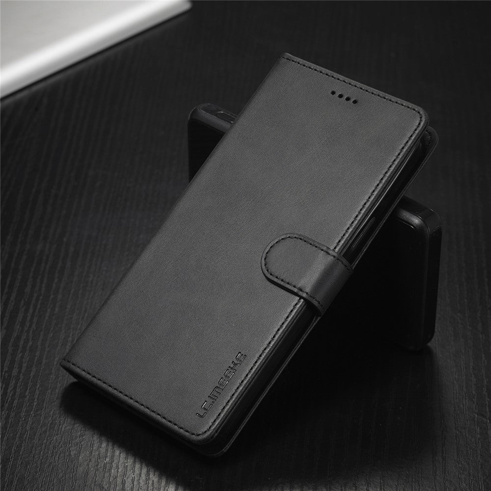 LC.IMEEKE PU-læder telefonbeskyttelsescover til iPhone 13 6.1 tommer folio flip pung, kortholder og stativdesign