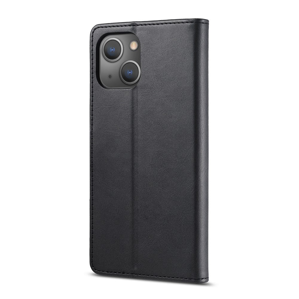 LC.IMEEKE Anti-drop Full Protection PU Leather Wallet Stand Phone Case Cover for iPhone 13 mini 5.4 inch