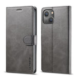 LC.IMEEKE Anti-drop Full Protection PU Leather Wallet Stand Phone Case Cover for iPhone 13 mini 5.4 inch