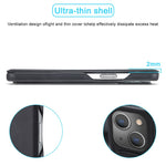 LC.IMEEKE Retro Style PU Leather Phone Case Shell with Card Slot for iPhone 13 mini 5.4 inch