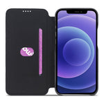 LC.IMEEKE Retro Style Card Holder Stand Design Leather Phone Case Cover for iPhone 13 6.1 inch