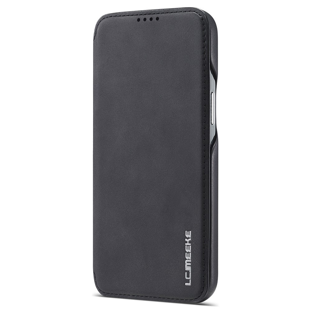 LC.IMEEKE Retro Style Card Holder Stand Design Leather Phone Case Cover for iPhone 13 6.1 inch