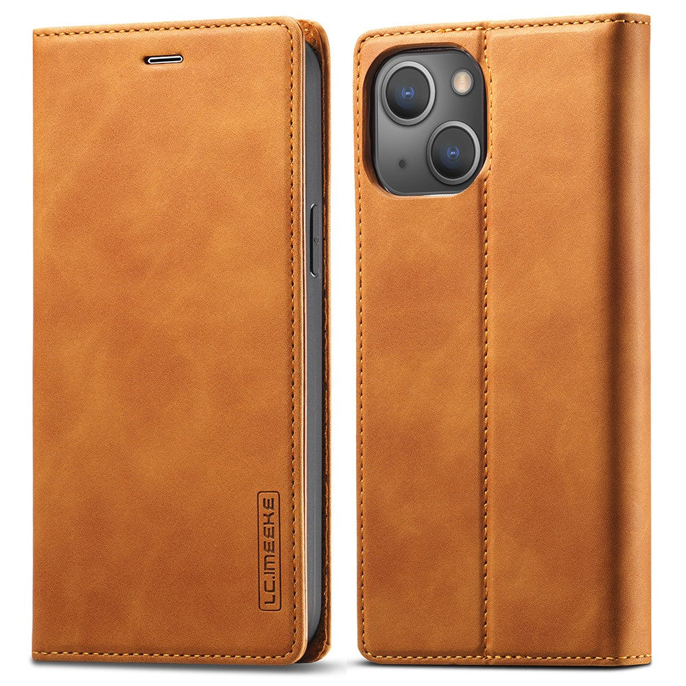 LC.IMEEKE LC Strong Magnetic Series PU Leather Wallet Phone Shell for iPhone 13 mini 5.4 inch