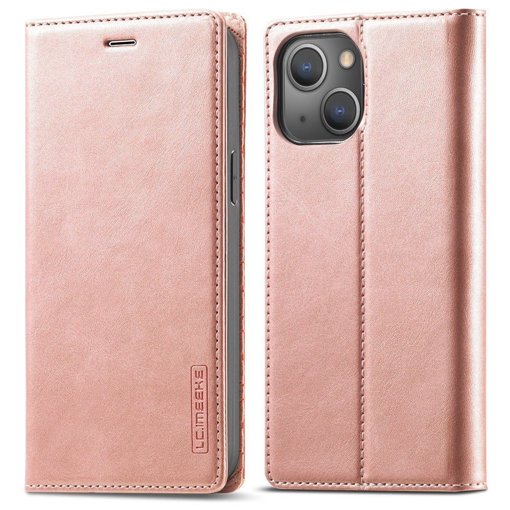 LC.IMEEKE LC Strong Magnetic Series PU Leather Wallet Phone Shell for iPhone 13 mini 5.4 inch