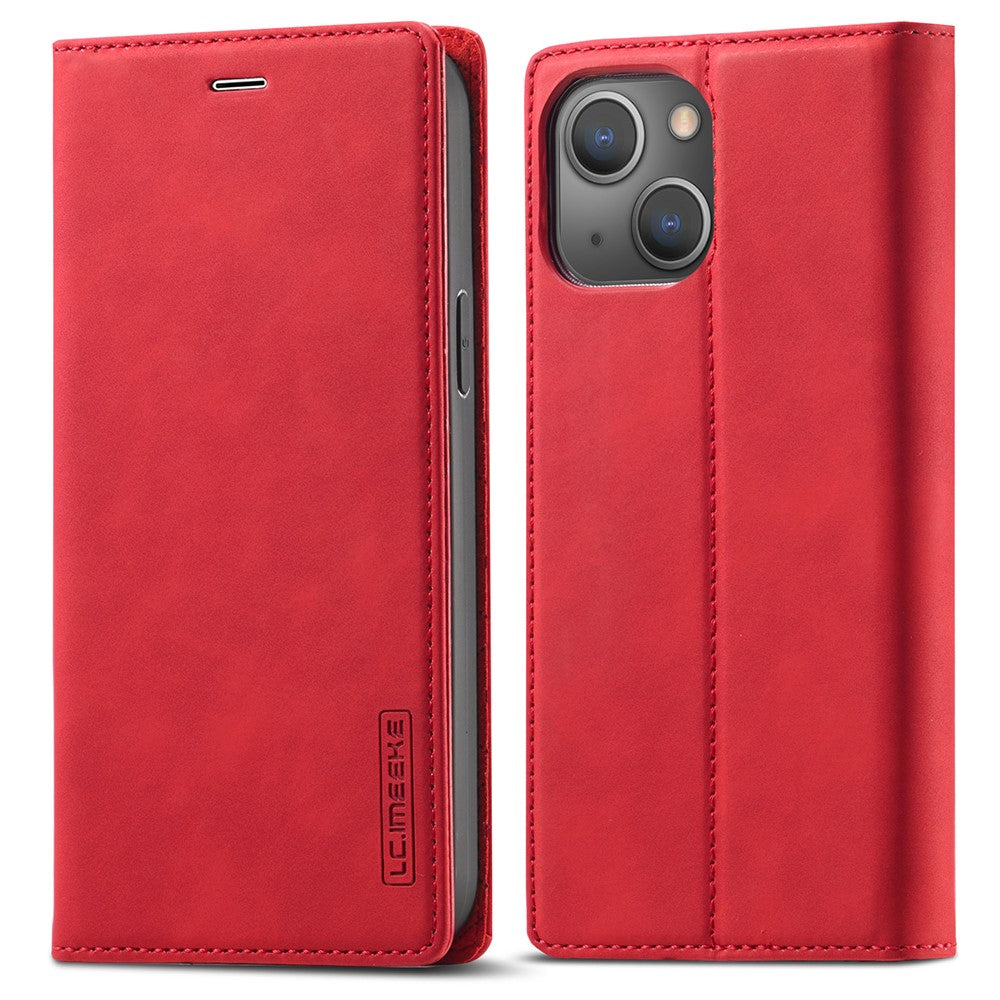 LC.IMEEKE LC Strong Magnetic Series PU Leather Wallet Phone Shell for iPhone 13 mini 5.4 inch