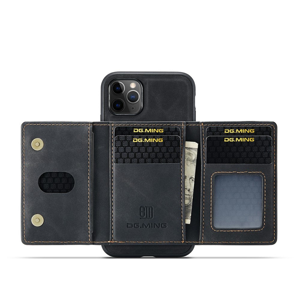 DG.MING M2-serien Aftagelig Pung 2-i-1 Trådløs Opladning All-Inclusive Hybrid Cover til iPhone 11 Pro Max 6,5 tommer