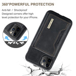 DG.MING M2-serien Aftagelig Pung 2-i-1 Trådløs Opladning All-Inclusive Hybrid Cover til iPhone 11 Pro Max 6,5 tommer