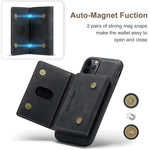 DG.MING M2-serien Aftagelig Pung 2-i-1 Trådløs Opladning All-Inclusive Hybrid Cover til iPhone 11 Pro Max 6,5 tommer