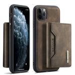 DG.MING M2-serien Aftagelig Pung 2-i-1 Trådløs Opladning All-Inclusive Hybrid Cover til iPhone 11 Pro Max 6,5 tommer