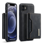 DG.MING M2 Series Detachable Wallet 2-in-1 Wireless Charging Hybrid Phone Cover Shell with Horizontal-Viewing Kickstand for iPhone 11 6.1 inch