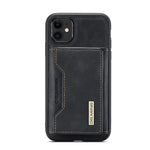 DG.MING M2 Series Detachable Wallet 2-in-1 Wireless Charging Hybrid Phone Cover Shell with Horizontal-Viewing Kickstand for iPhone 11 6.1 inch