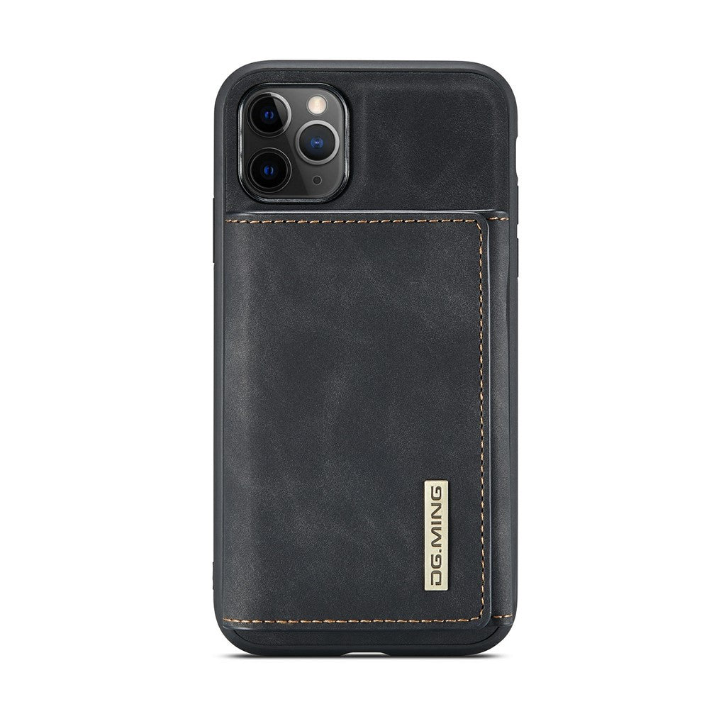 DG.MING M1 Series Phone Case PU + TPU + PC Back Cover with Magnetic Tri-Fold Wallet Kickstand for iPhone 11 Pro 5.8 inch