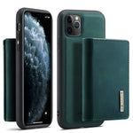 DG.MING M1 Series Phone Case PU + TPU + PC Back Cover with Magnetic Tri-Fold Wallet Kickstand for iPhone 11 Pro 5.8 inch
