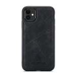 DG.MING M1 Series Phone Case PU + TPU + PC Back Cover with Magnetic Tri-Fold Wallet Kickstand for iPhone 11 6.1 inch