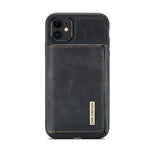 DG.MING M1 Series Phone Case PU + TPU + PC Back Cover with Magnetic Tri-Fold Wallet Kickstand for iPhone 11 6.1 inch
