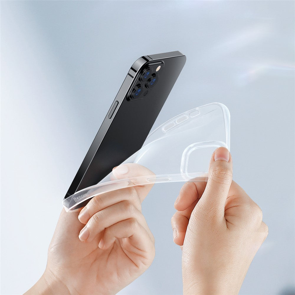 BASEUS Simple Series Soft TPU Phone Case for iPhone 13 Pro Max 6.7 inch Cell Phone Protective Cover Shell