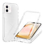 LA1 Series 3-in-1 Full Body Protection Shock Absorption Gradient Color Hard PC Frame + Soft TPU Back Protective Phone Case Built-in PET Screen Protector for Apple iPhone 12 mini 5.4 inch