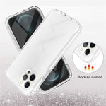 LA1 Series Gradient Color Full Protection 3-in-1 Shockproof Hard PC Frame + Soft TPU Back Protective Phone Case Built-in PET Screen Protector for Apple iPhone 12/12 Pro 6.1 inch