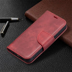 Solid Color Leather Wallet Case Phone Shell with Strap for iPhone 13 mini 5.4 inch