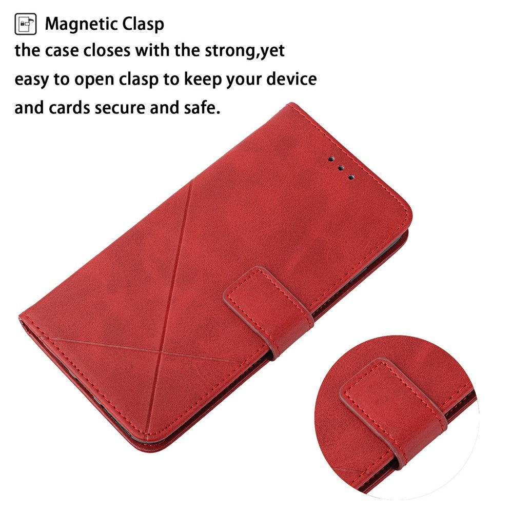 All-round Protection Solid Color Wallet PU Leather Phone Cover with Stand and Magnetic Clasp for Apple iPhone 13 6.1 inch
