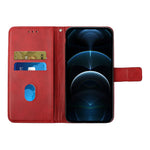 All-round Protection Solid Color Wallet PU Leather Phone Cover with Stand and Magnetic Clasp for Apple iPhone 13 6.1 inch