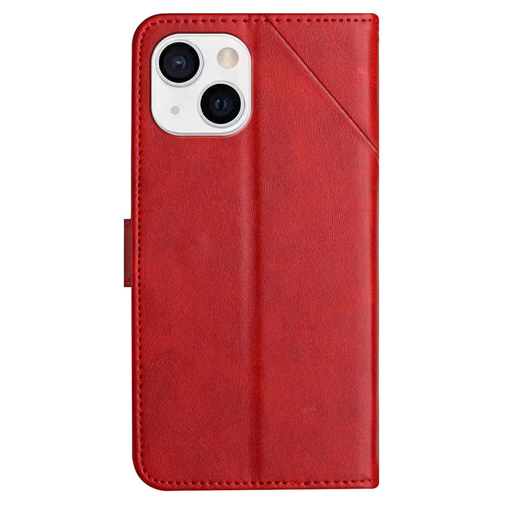 All-round Protection Solid Color Wallet PU Leather Phone Cover with Stand and Magnetic Clasp for Apple iPhone 13 6.1 inch