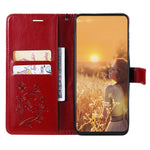 For iPhone 13 mini Wallet Case Floral Butterfly Imprinted Leather Phone Cover Stand