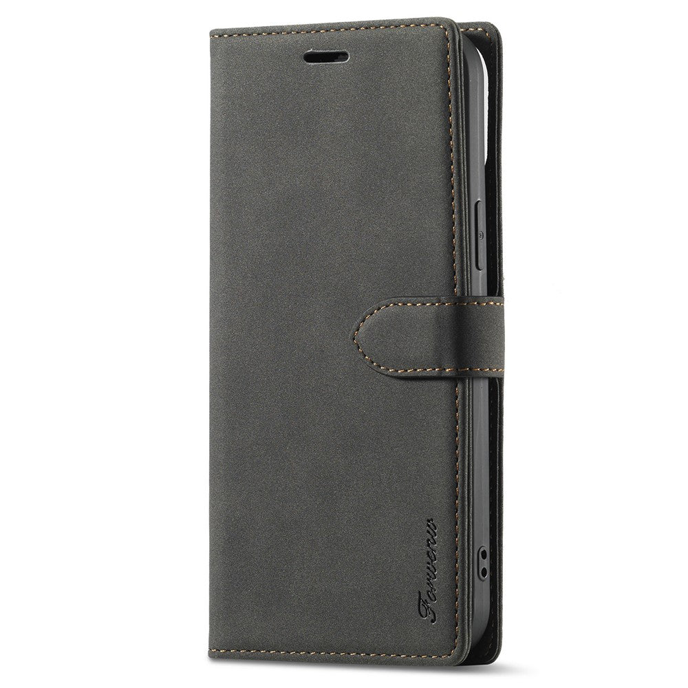 FORWENW F1 Series Full Protection Drop-Resistant Skin Feeling Leather Case for iPhone 13 6.1 inch