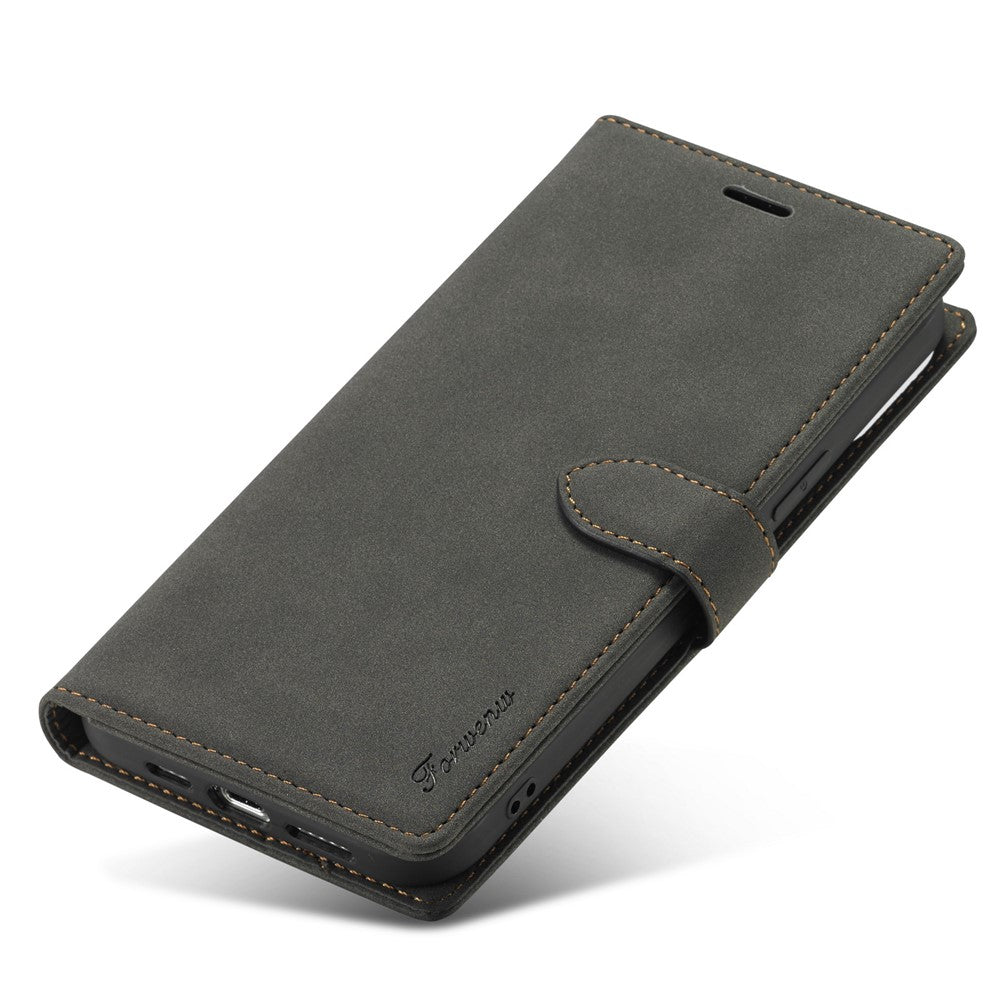 FORWENW F1 Series Full Protection Drop-Resistant Skin Feeling Leather Case for iPhone 13 6.1 inch