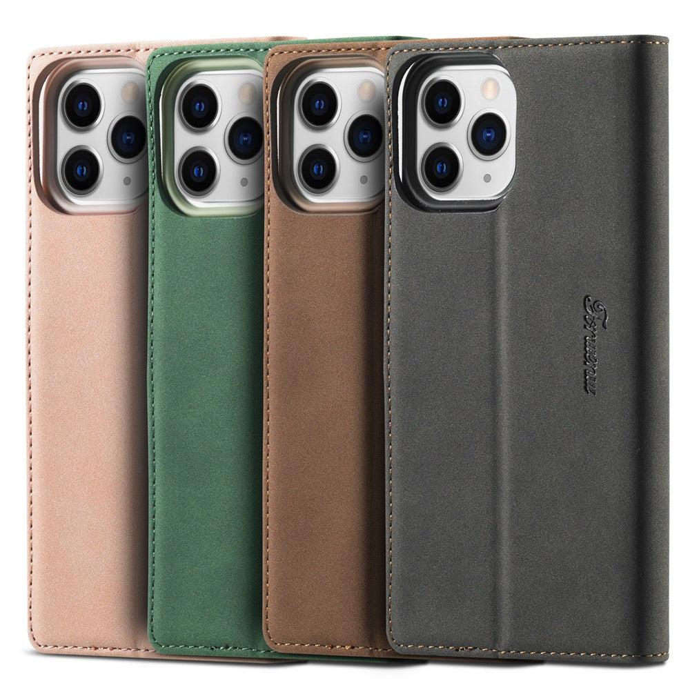 FORWENW F1 Series Full Protection Drop-Resistant Skin Feeling Leather Case for iPhone 13 6.1 inch